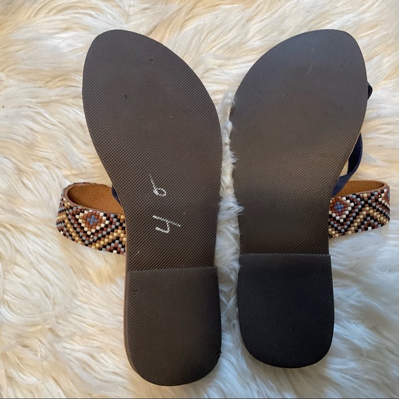 Mater Terra Boho Southwestern Aztec Greek Handmade Sandals Size 39 (US 8) - Picture 6 of 6